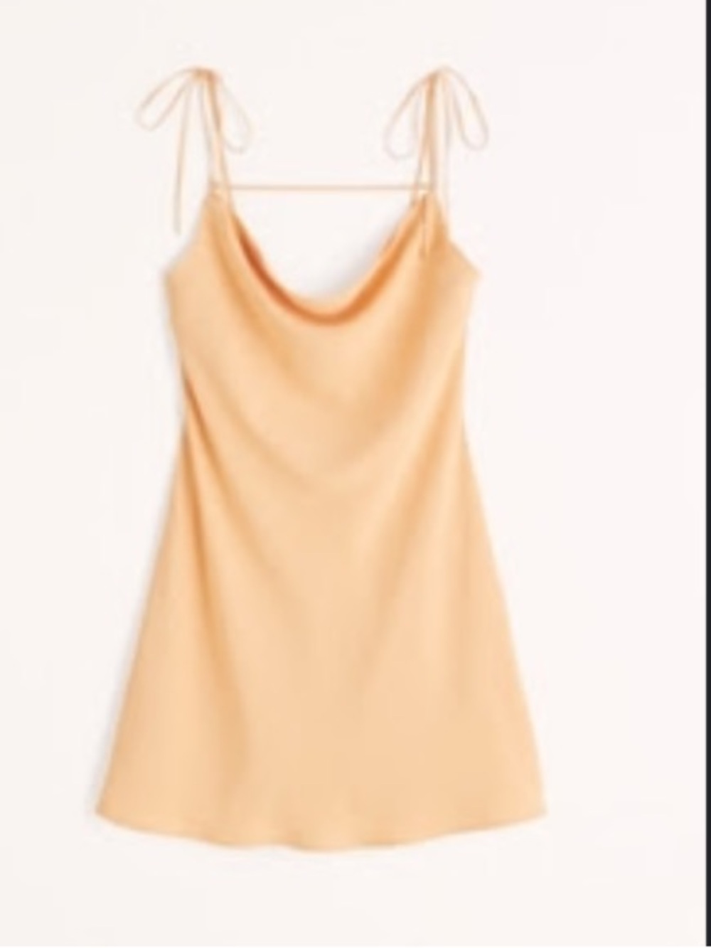 Removable Strap Cowl Neck Mini Dress